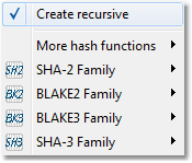Screenshot: Create recursive